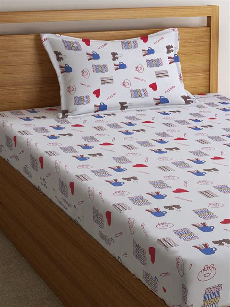 Buy Ambra Linens Kids Bed Sheet Set - Single Bed, 100% Cotton, Soft ...