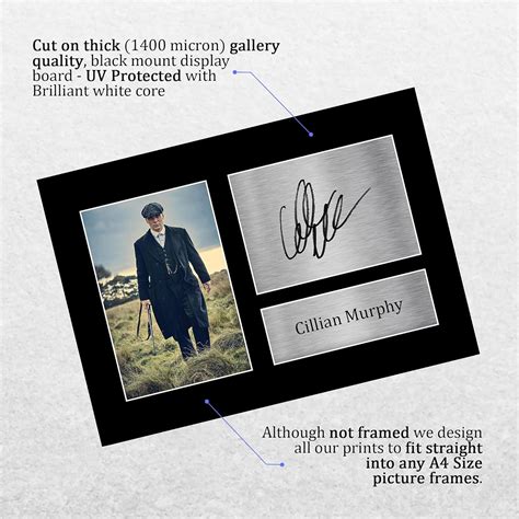 Buy HWC Trading Cillian Murphy Gift A4 Printed Autograph Peaky Blinders ...