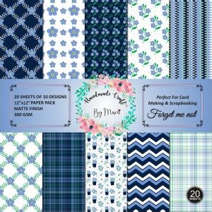 Flipkart.com | Dheett Forget Me Not Scrapbook Designer Paperpack Matte ...