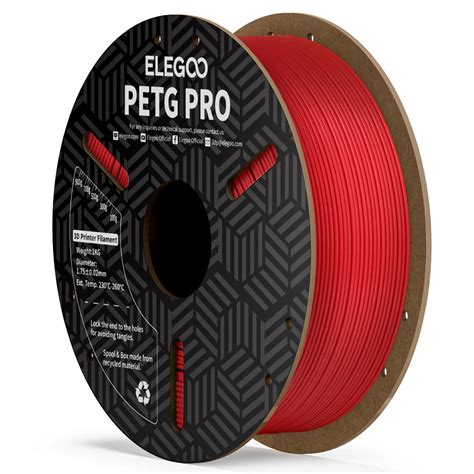 ELEGOO PETG PRO Filament (Red): Precision and Strength for Affordable ...