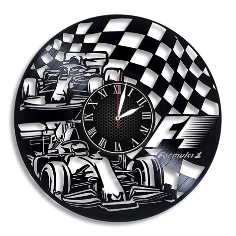Buy Formula 1 Racing Vinyl Wall Clock, Formula 1 Racing Design Gift for ...