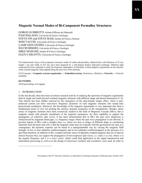 Image result for ACM Paper Format Example