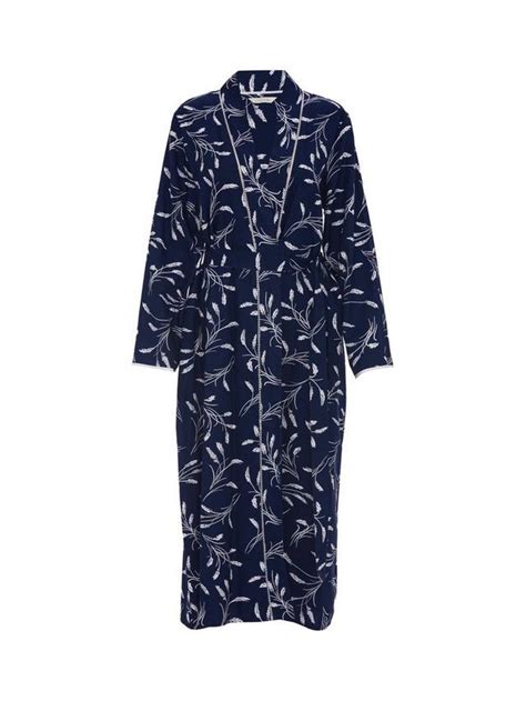 Nora Rose by Cyberjammies Louisa Wheatsheaf Dressing Gown, Navy