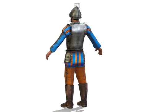 3D model Old Man Spanish Canquistador Officer VR / AR / low-poly | CGTrader