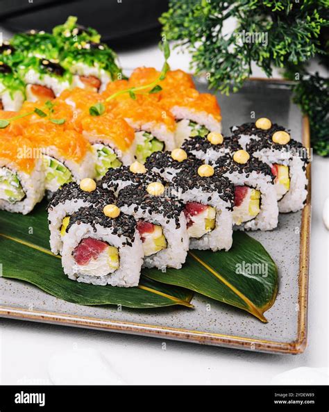 Various types maki sushi hi-res stock photography and images - Alamy