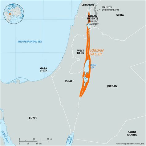Jordan Valley | Map, Population, History, River, Palestine, & Israel ...