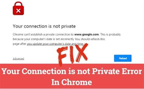 Your Connection Is Not Private Chrome Fix 的图像结果