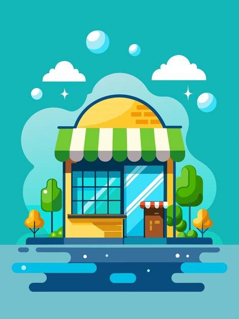 Samll Shop Vector Image 的图像结果