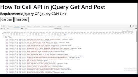 Rest API Call Using jQuery With In 5 min | Simple And Easy Way To Call ...