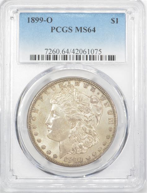 1899-O Morgan Silver Dollar $1 - PCGS MS64 - PCGS Price Guide $160.00 ...