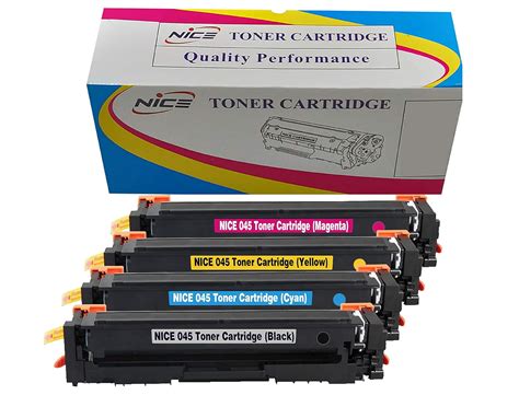 NICE 045 Black, Cyan,Yellow,Magenta Toner Cartridge Compatible with ...