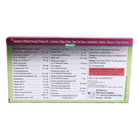 Absolut Woman Capsule 10's Price, Uses, Side Effects, Composition ...