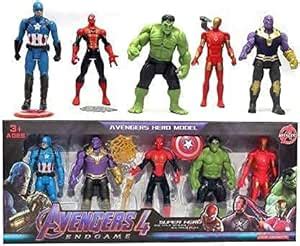 Buy AKANAR Avengers Superhero Action Figure Toy 5 Pcs Set for Boys ...