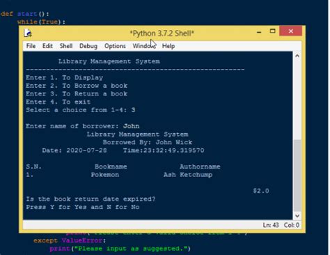 Image result for Python Code for Library Management System
