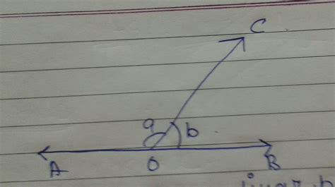 ange AOC and angle BOC forms a linear pair. if a-2b=30 degree , find 'a ...