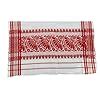 Assamese Poly Cotton Japi Design Gamcha (Pack-3), White and Red ...