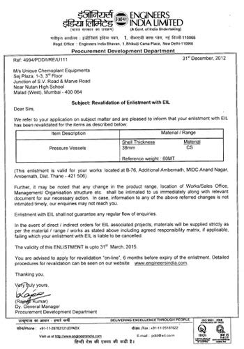 Unique Chemoplant Equipments