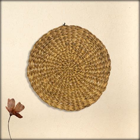 aura handwoven water hyacinth pot trivet - small – Aura Experience Store