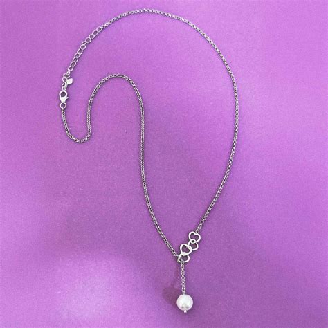 Linked Hearts Silver Necklace