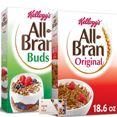 Buy Kellogg's All Bran Buds Original Cold Breakfast Cereal, 22 oz and ...