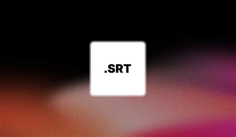 SRT File Explained 的图像结果