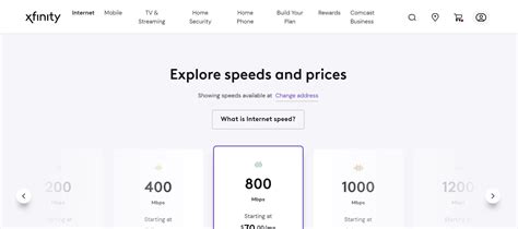 Image result for Xfinity Internet Packages