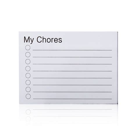 Buy My Chores Sticky Notes Pad, 50 Sheets Chores Chart for Kids, Lined ...
