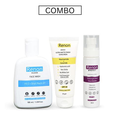 Vitamin C with Snail Mucin Facewash and Niacinamide Matte Finish Sunsc ...