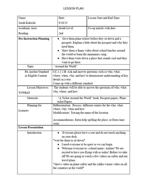 Lesson Plan Guide 的图像结果