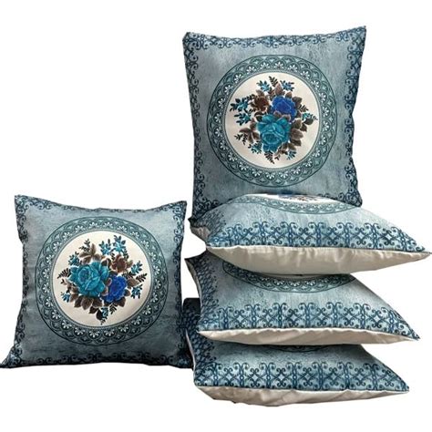 Buy PRISCILLA Premium Look Decorative Throw Designer Floral Printed ...