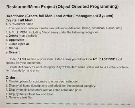 Image result for Menu Restaurant Programming Code Java