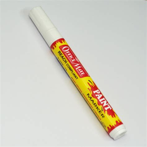 Office Mate White Color Paint Marker SKU 23074