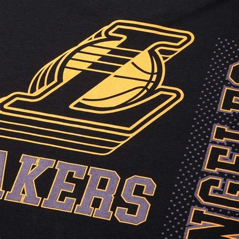 NBA - NBA Los Angeles Lakers Midnight Black Oversized T-Shirt 'Black' - NBA