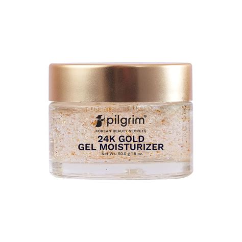 Pilgrim 24k Gold Gel Moisturizer with Hyaluronic Acid & Alpha Arbutin ...