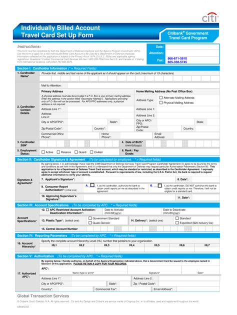 CitiBank CD045DoD Form - Fill Online, Printable, Fillable, Blank ...