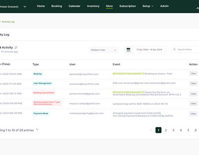 Image result for Activity Log UI