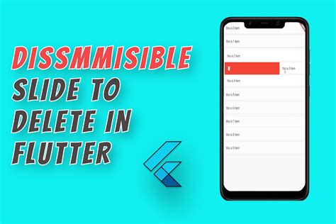 Dismissible widget: Slide to delete in Flutter | by Aakash Pamnani | Medium
