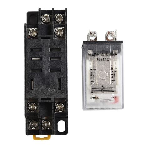 240V AC 8Pin Coil General Purpose Relay DPDT W/ | Ubuy India