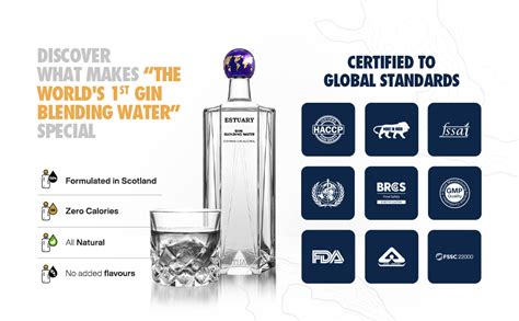 Estuary Gin Blending Water (Pack of 12 X 750 ML) | Premium Non ...