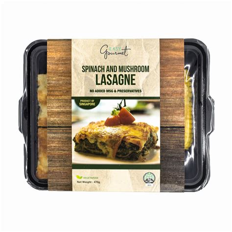 Spinach and Mushroom Lasagne (Frozen)