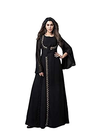Buy Ginoya Brothers Women's & Girl's Wrap Knee Length Gown (GB-001 ...