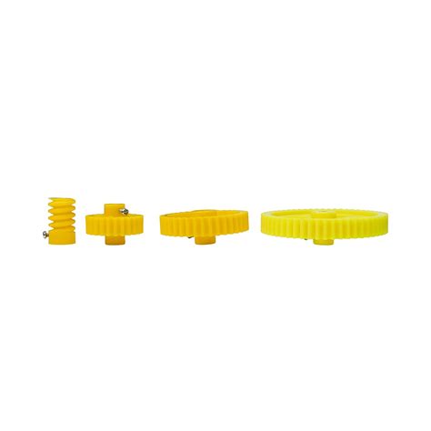 4pcs Yellow Plastic Gear 56 Tooth + 38 Tooth + 26 Tooth + 6 Tooth Comb