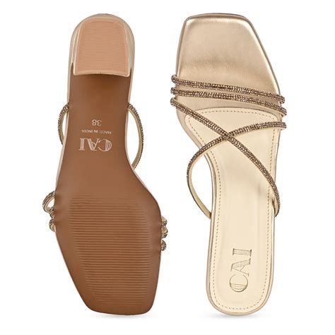 Gold Sparkle Heels – The CAI Store