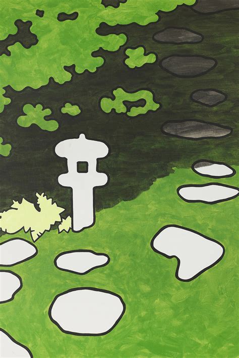 Nobuyuki Takahashi, A Path to the Mountain Behind, 2014, acrylic on ...