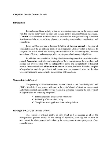 Image result for Internal Control Process