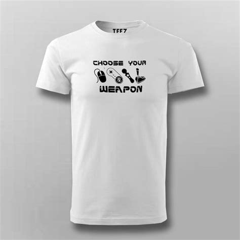 Choose Your Weapon Gaming Controllers T-Shirt For Men - TEEZ.in