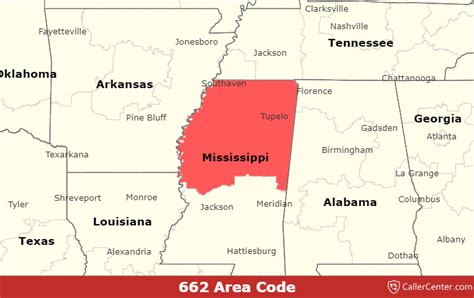 Image result for 662 Area Code Location