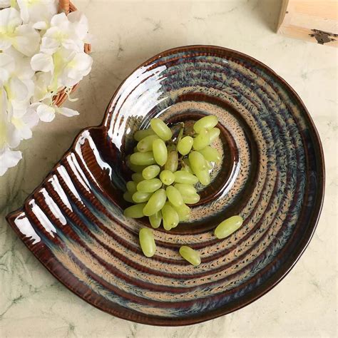 Vriksh Ceramic Shell Platter Amalfiee_Ceramics Shell – Amalfiee Ceramics