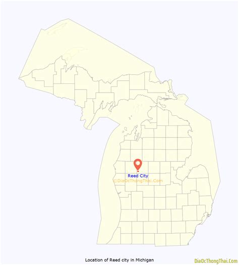 Map of Reed City - Thong Thai Real