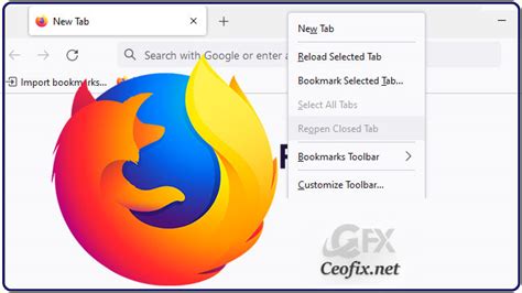 Image result for Firefox Bar Menu Display